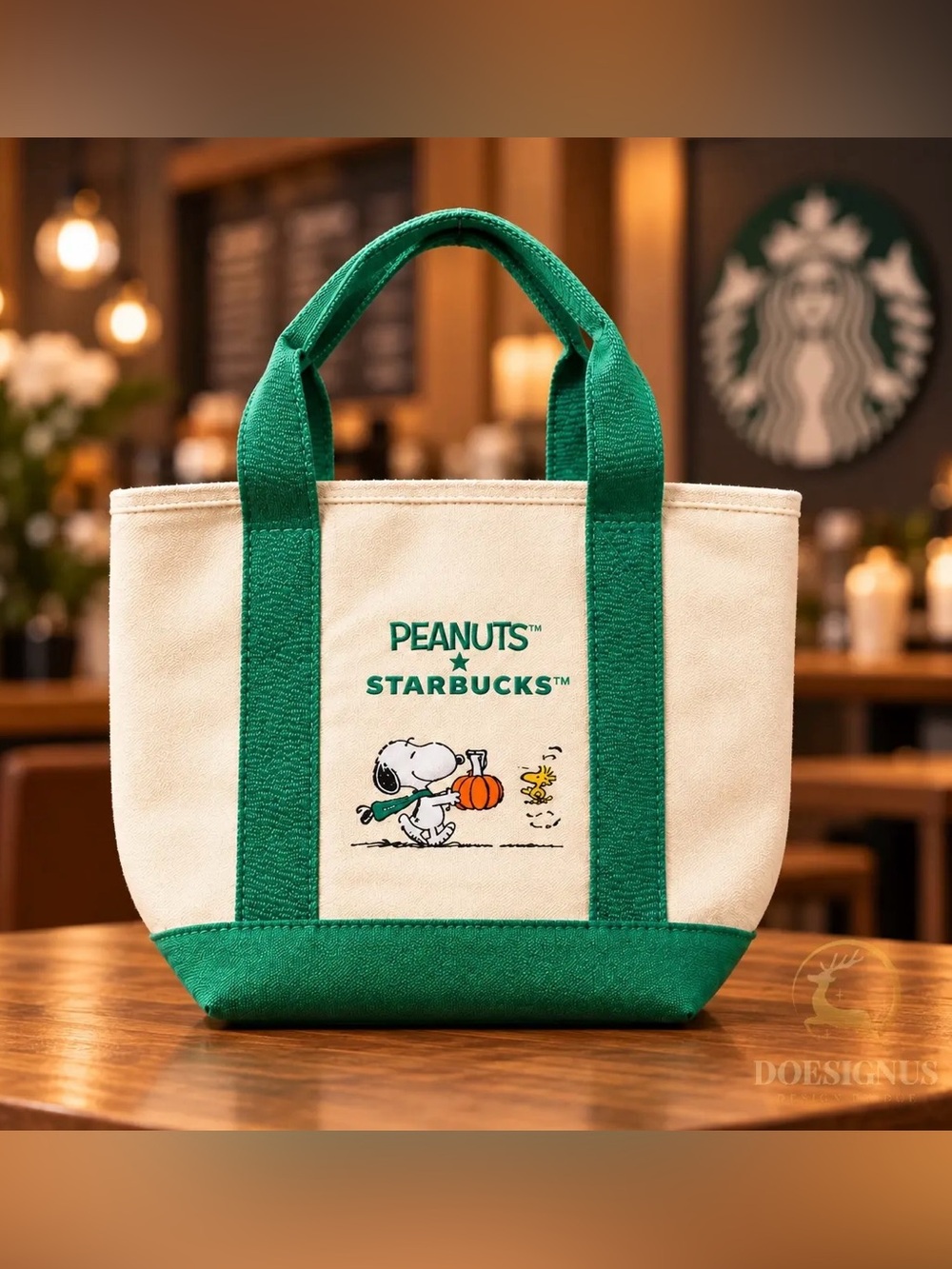 Peanuts x Starbucks tote bag